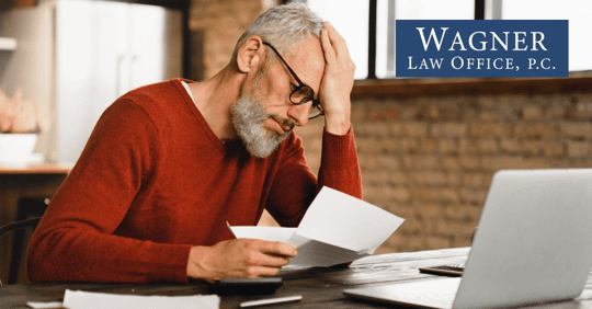 Loan, debt, bankruptcy concept.